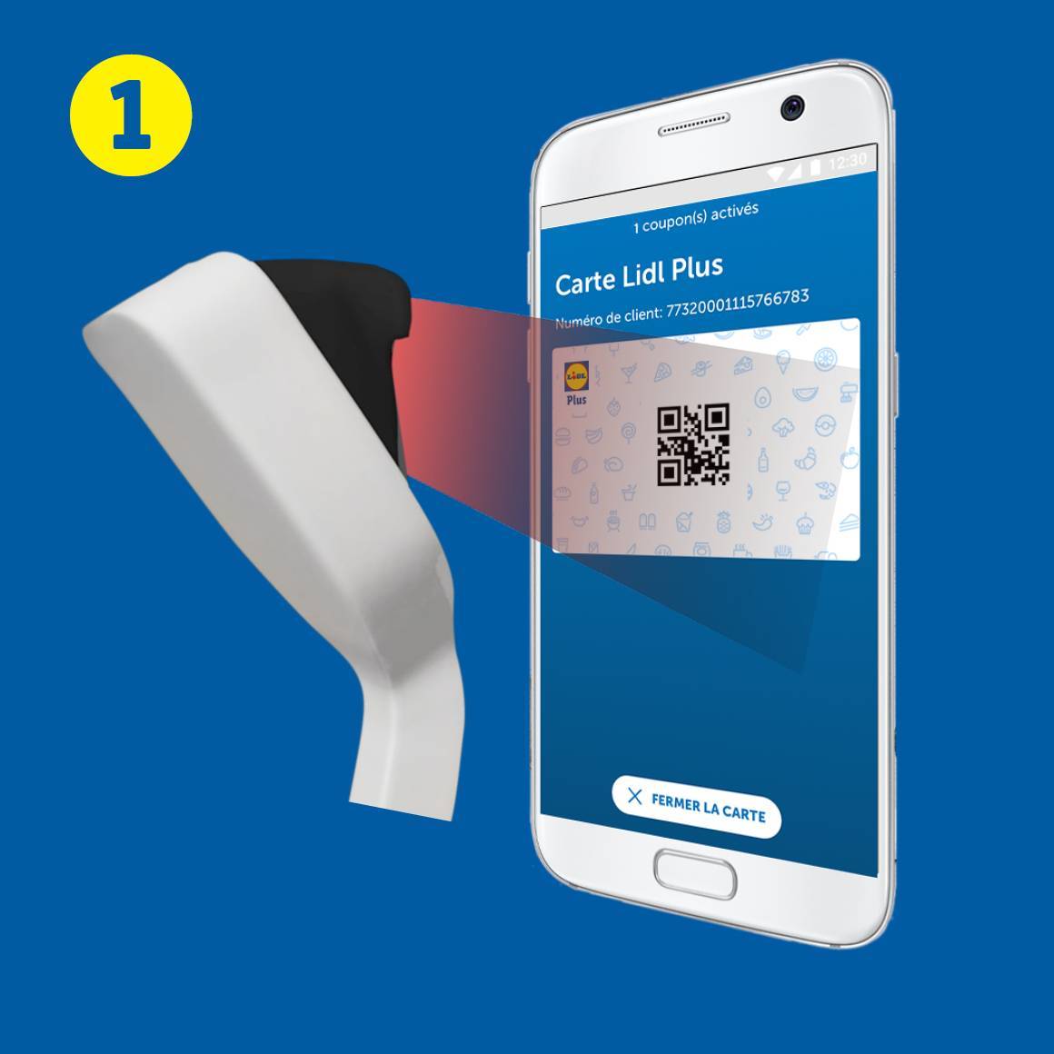 1. Scannez votre app Lidl Plus 