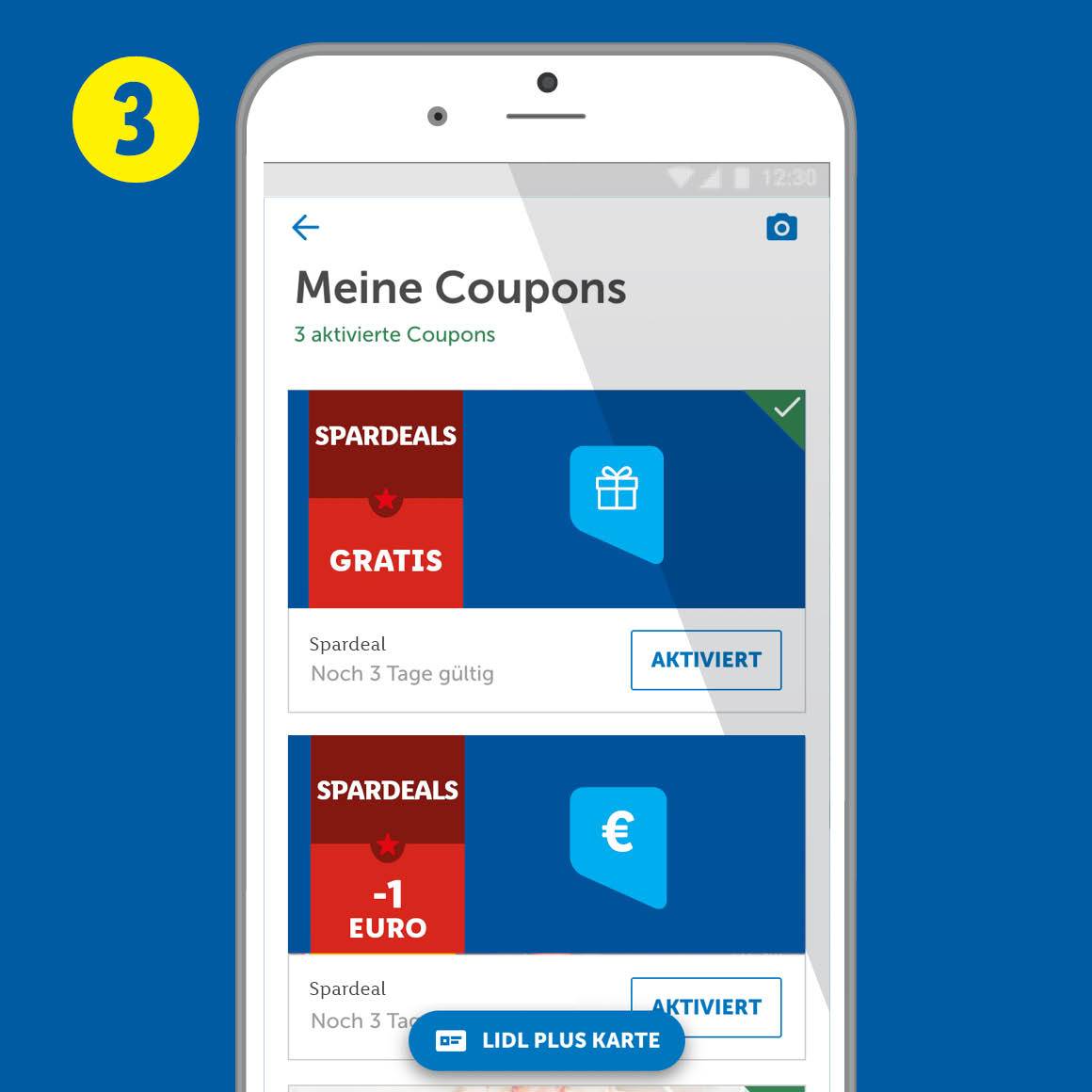 3. Aktiviere die gesammelten Spardeals