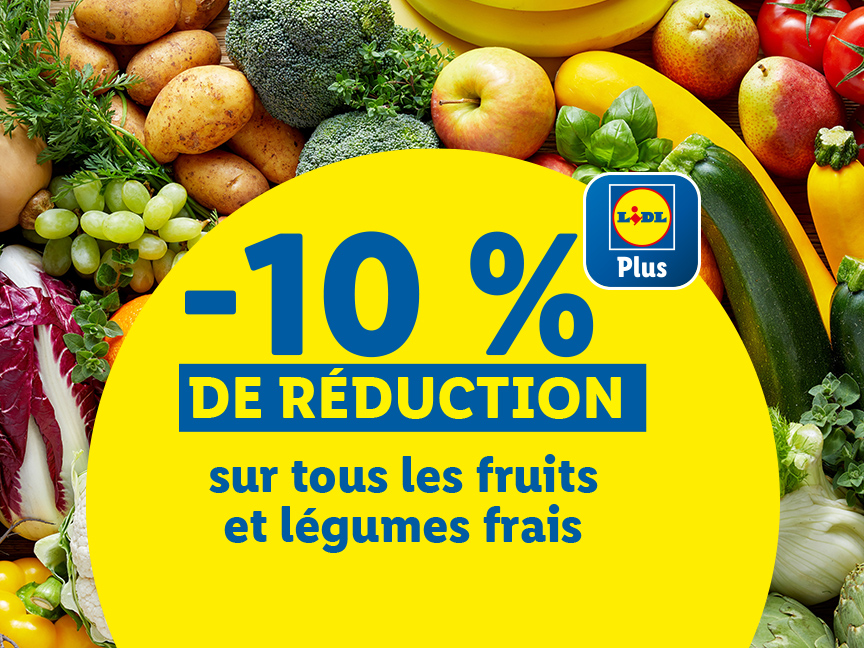 -10% sur fruits et légumes