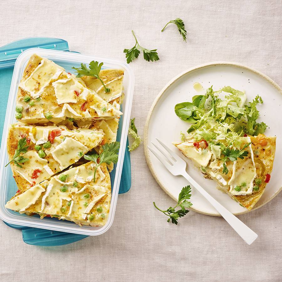 Kartoffel-Tortilla mit Camembert
