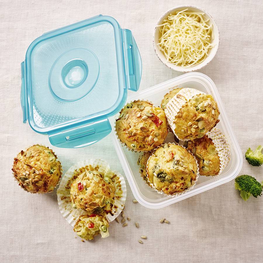 Schnelle Gemüse-Muffins mit Käse 