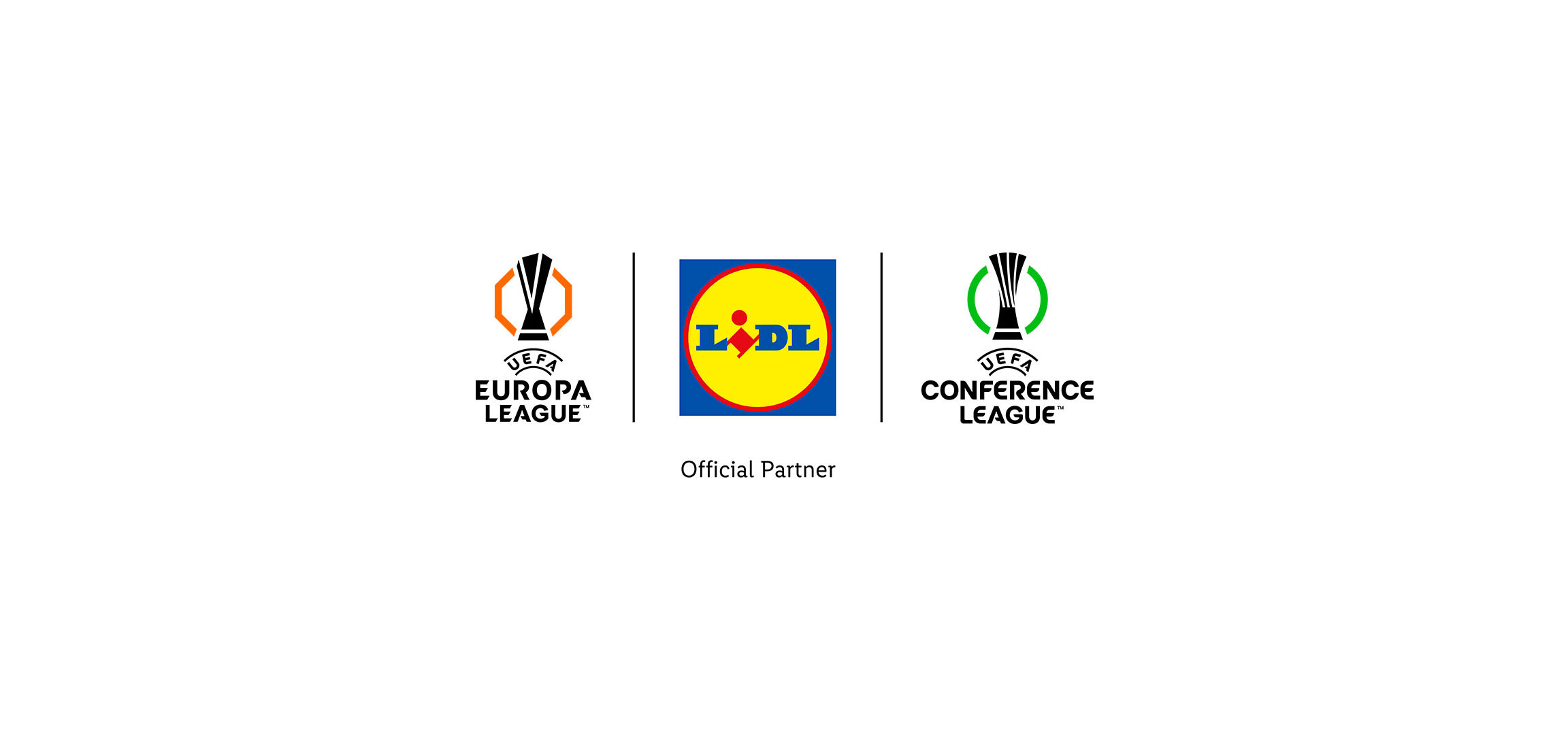 Lidl, partenaire officiel de l'UEFA Europa League et de la Conference League.